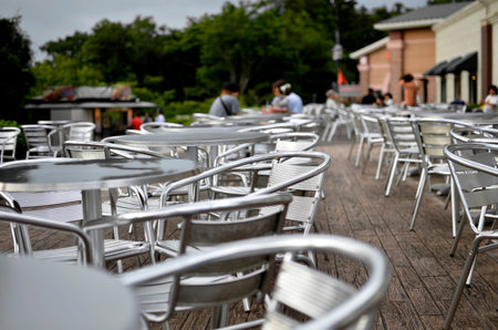 Outdoor restaurant in Japan