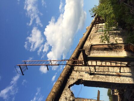 Building and blue skyのeditorial素材