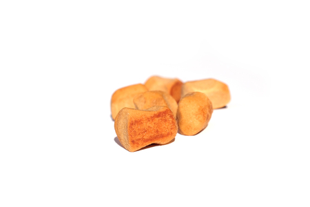 Pepper Nuts (gingerbread), a Dutch holiday / Sinterklaas snack, on whiteの写真素材