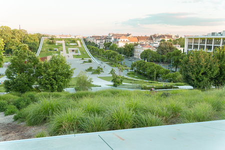 View of the city of Budapest, Hungaryの写真素材