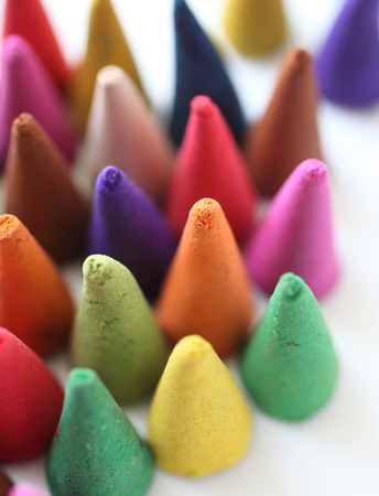 incense cones is colorful, relax and fragrantの写真素材