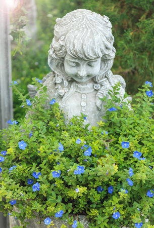 Statue in the English garden style.の写真素材
