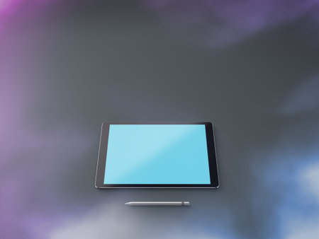 Mockup of digital tablet pc.の写真素材