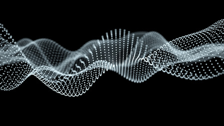 Flowing energy particles backgroundの写真素材