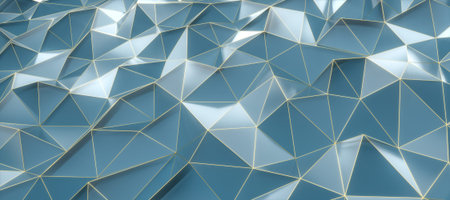 Abstract background of low poly frosted glass surfaceの写真素材
