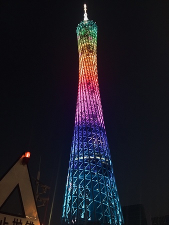 The light of the Canton Towerのeditorial素材