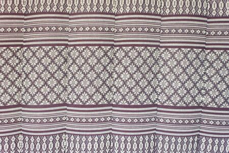 Thai cotton is woven by hand in the local community, which has a different patternの写真素材