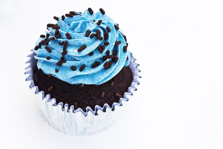 cupcake on white backgroundの写真素材