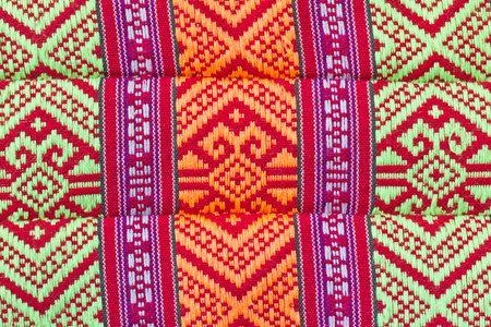 Colorful patterned fabrics style Thailand 
