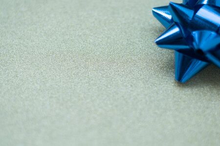 bow ribbon with blank glitter texture design with copy spaceの写真素材