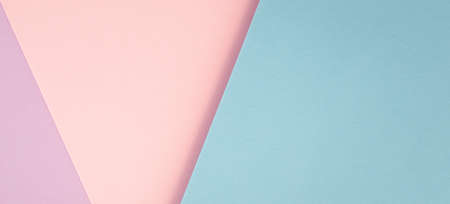 abstract colored paper background geometric pastel tone wallpaper banner for webの写真素材