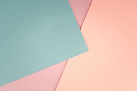 abstract colored paper background geometric pastel tone wallpaperの写真素材