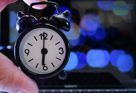 Alarm clock retro and vintage classic designの写真素材