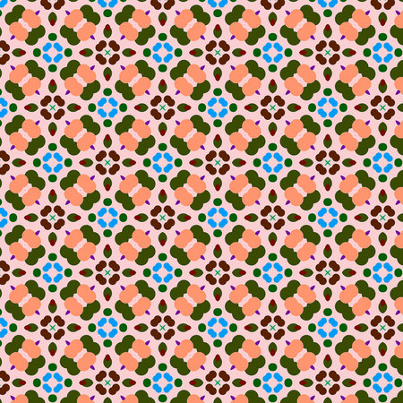 Digital computer graphics seamless pattern. Texture design for fabric, wallpaper, background.