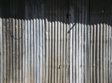 rusted zinc sheetのeditorial素材