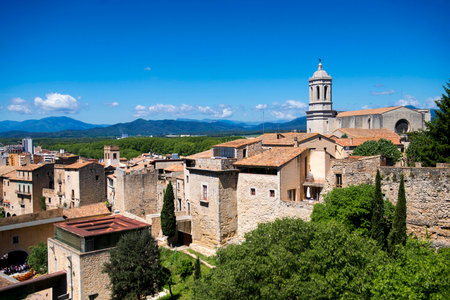 Panoramic view of Gubbio, Umbria, Italyの写真素材
