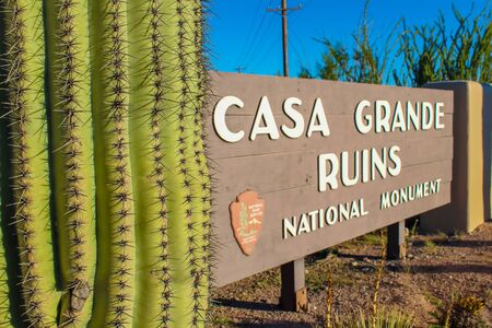 Casa Grande Ruins National Monument, Arizonaのeditorial素材