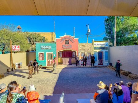 O.K. Corral Gunfight Reenactment - Tombstone, Arizona - Nov 2, 2018のeditorial素材