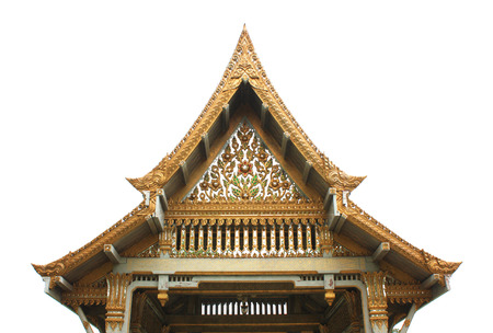 Thai pavilion, Wat Sothornwararamworaviharn, Chachoengsao Thailandの写真素材