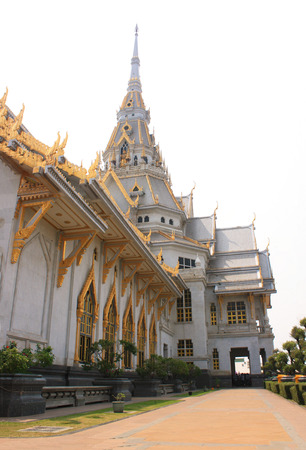 Wat Sothorn Wararam Worawihan, Chachoengsao Province, Thailandの写真素材