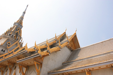 Wat Sothorn Wararam Worawihan, Chachoengsao Province, Thailandの写真素材