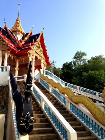 Buddhist temple in Thailandの写真素材