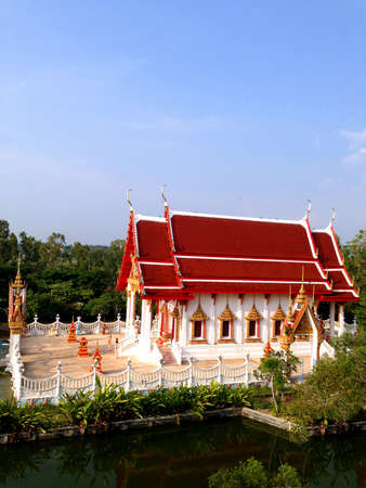 Buddhist temple in Thailandの写真素材