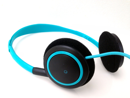 Headphones. Isolated on white backgroundの写真素材