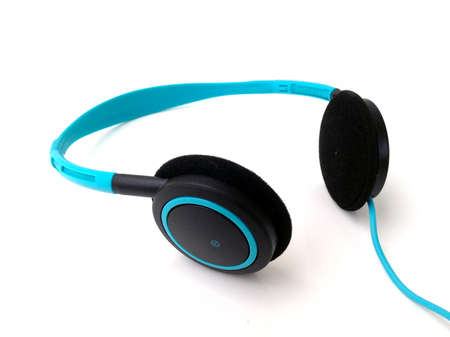 Headphones. Isolated on white backgroundの写真素材