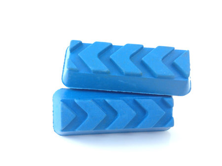 Bicycle break component on white background