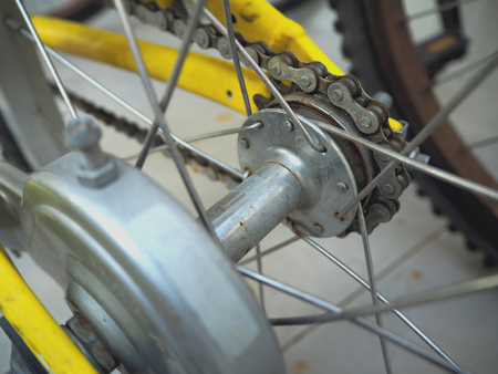 Bike rear cassette, Part of the bicycle.の写真素材
