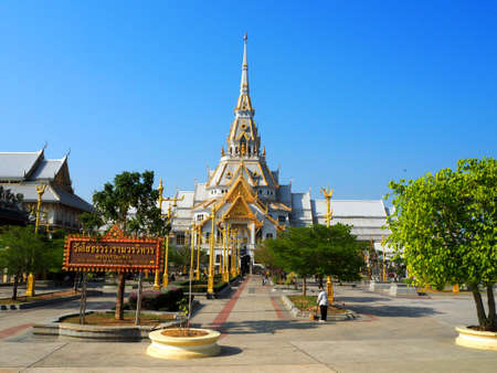 Wat Sothorn Wararam Worawihan, Chachoengsao Province, Thailandのeditorial素材