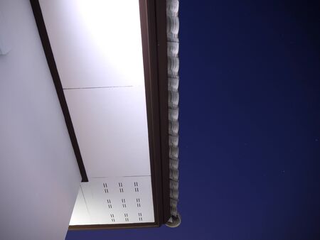 roof house isolated with night skyの写真素材