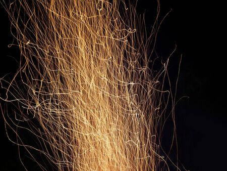 Fire abstract, fire flame texture backgroundの写真素材