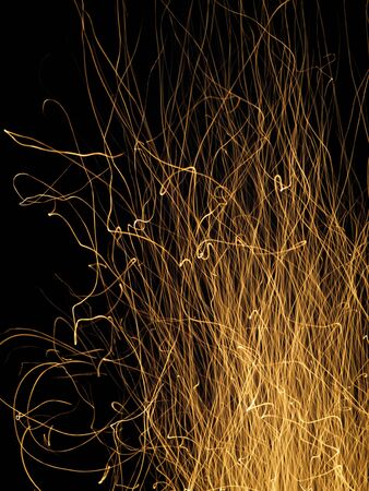 Fire abstract, fire flame texture backgroundの写真素材