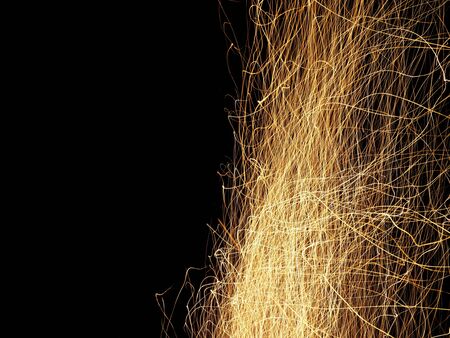Fire abstract, fire flame texture backgroundの写真素材