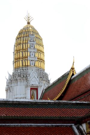 temple the main buddhist stupa in Thailandの写真素材