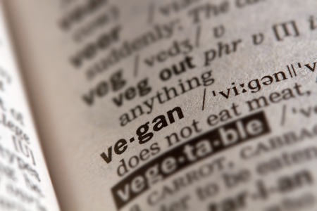 Vegan Word Definition Text in Dictionary Pageの写真素材