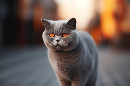 Photo of british short hair cat cuteの写真素材