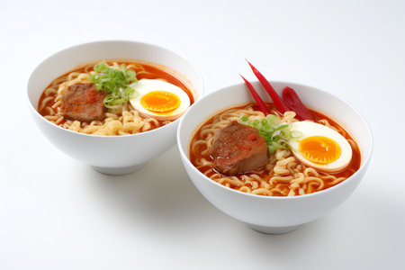 photo of delicious spicy ramenの素材