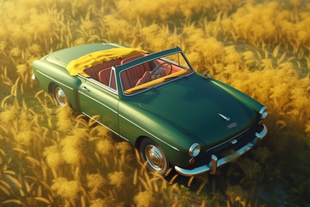 photo of old classic carの素材