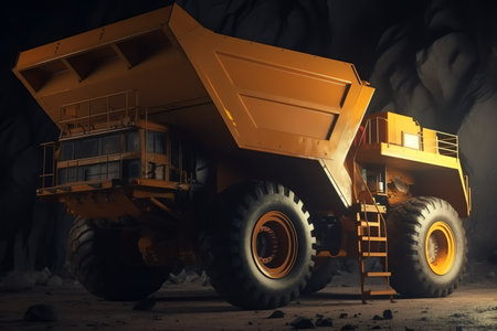 Dump truck in the mine. Mining industry.の素材