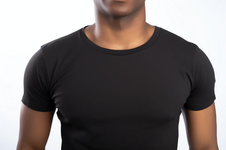 black t shirt mockupの素材