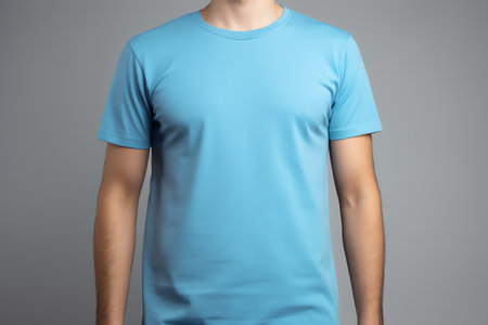 soft blue t shirt mockupの素材