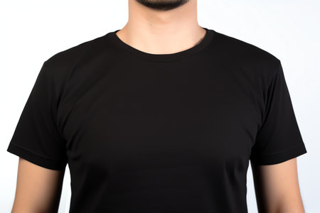 black t shirt mockupの素材