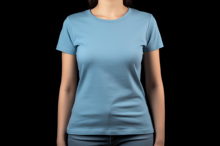 soft blue t shirt mockupの素材