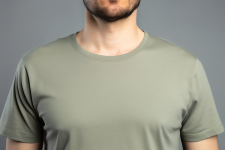 sage green t shirt mockupの素材