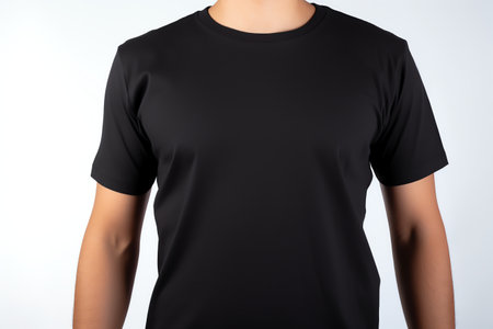 black t shirt mockupの素材