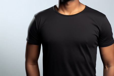 black t shirt mockupの素材