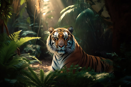 close up photo of tigerの素材